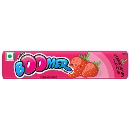 Wrigley'S Chewing Gum - Bommer Strawberry, 18.6G Pack