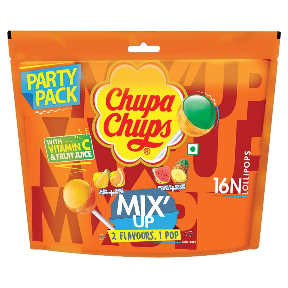 Chupa Chups Mix'Up Lollipos Party Pack, 192 G, 16 Pc