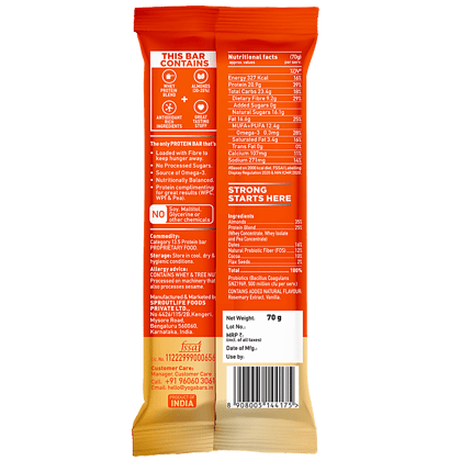 Yoga Bar 20g Protein Bar - Almond Fudge, No Added Sugar, Loaded With Fibre, 70 g Yoga Bar 20g Protein Bar - Almond Fudge, No Added Sugar, Loaded With Fibre, 70 g