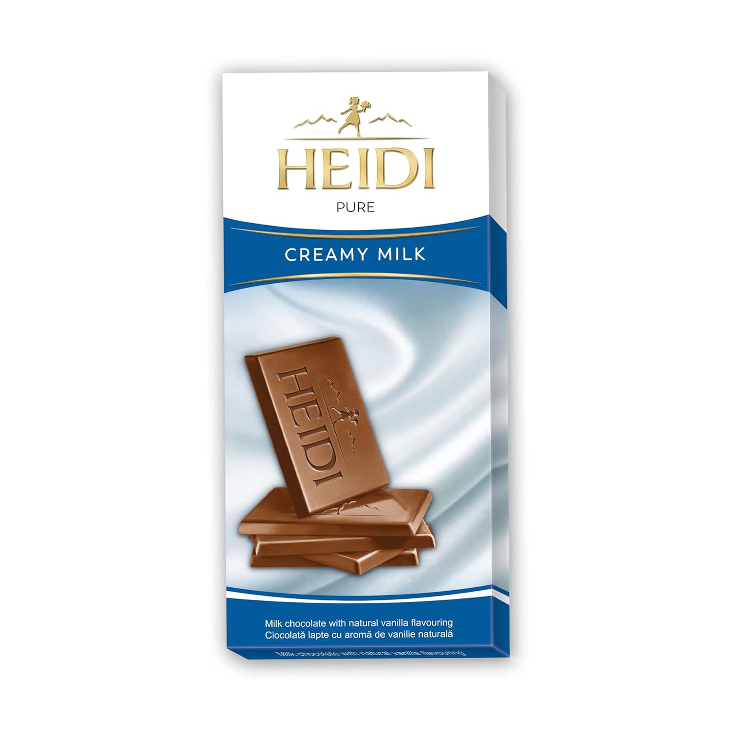 Heidi Rich Pure Creamy Milk Vanilla Chocolate 80 G| 100% Veg | Imported | Switzerland