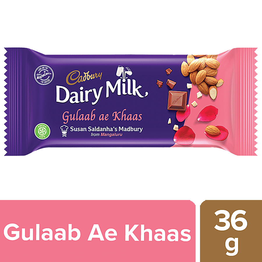 Cadbury Dairy Milk - Gulaab Ae Khaas Madbury Chocolate Bar, 36 G