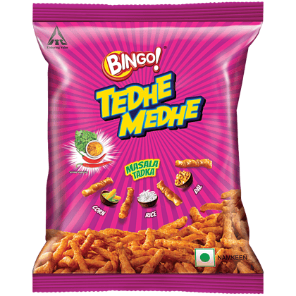 Bingo Tedhe Medhe Masala Tadka, 80 G