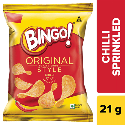 Bingo Potato Chips - Original Style, Chilli Sprinkled, 21 G