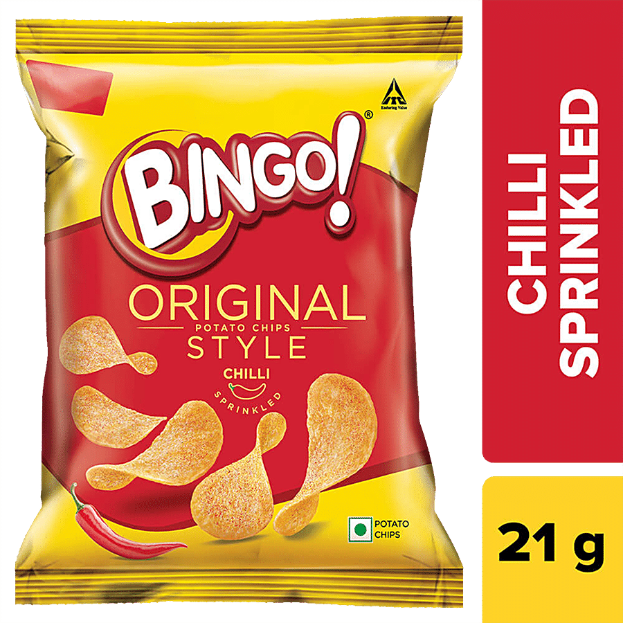 Bingo Potato Chips - Original Style, Chilli Sprinkled, 21 G