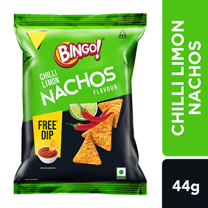 Bingo Nachos - Chilli Limon Flavour, 44 G Pouch
