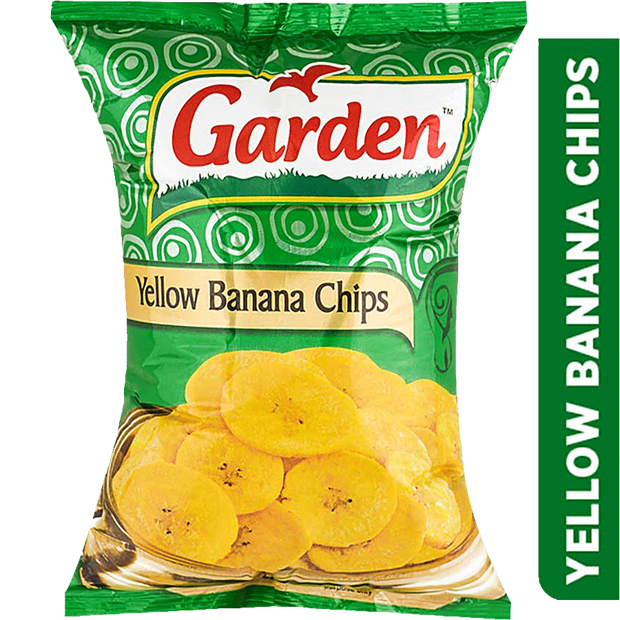 Garden Yellow Banana Chips, 80 g Pouch