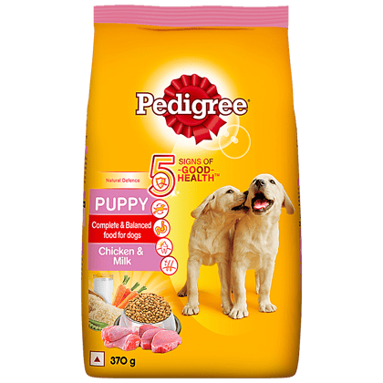 Pedigree Puppy Dry Dog Food - Chicken & Milk, 370 G