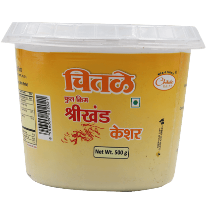 Chitale Dairy Full Cream Shrikhand - Keshar, 500 G Cup