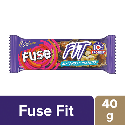 Cadbury Fuse Fit Chocolate Snack Bar - With Almonds & Peanuts, 40 G