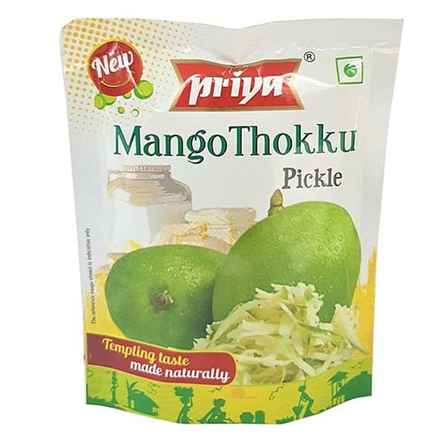 Priya Pickle - Mango Thokku With Garlic, 40 G Pouch