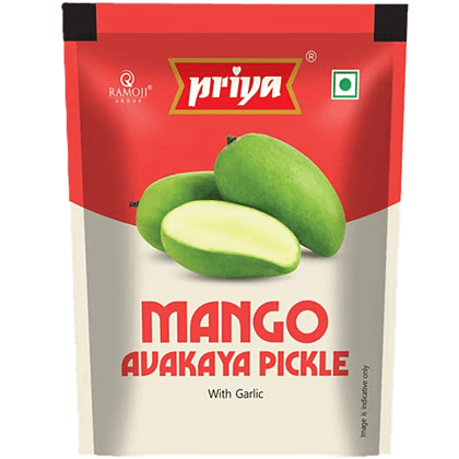 Priya Pickle - Mango Avakya With Garlic, 35 G Pouch