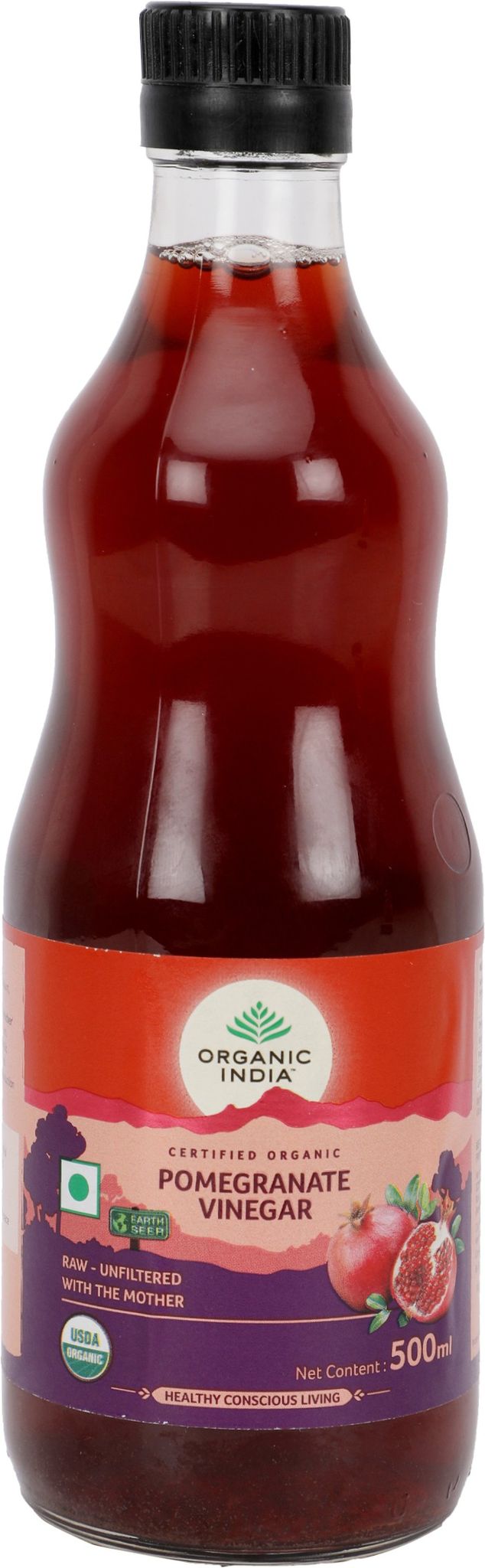 Organic India Pomegranate Vinegar (500 Ml)