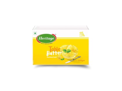 Heritage Pasteurized Table Butter, 100G