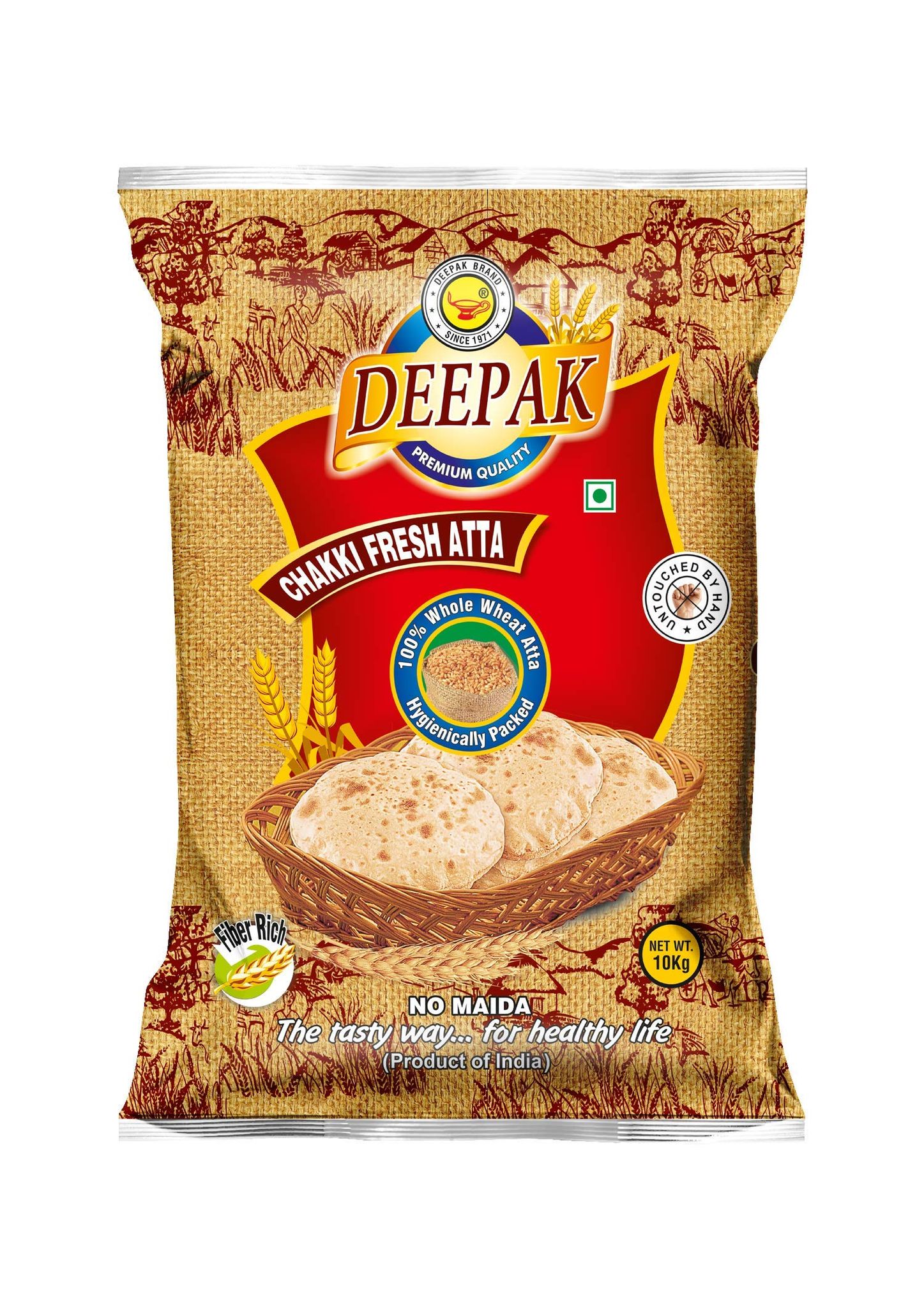 Deepak Chakki Fresh Atta, 10 Kg