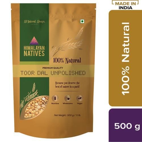 Himalayan Natives Toor Dal/Togari Bele - Unpolished, 500 G