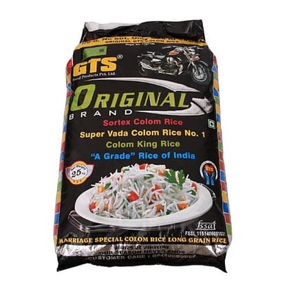 Bullet GTS Original Vada Colum Raw Rice, 25 kg Bag