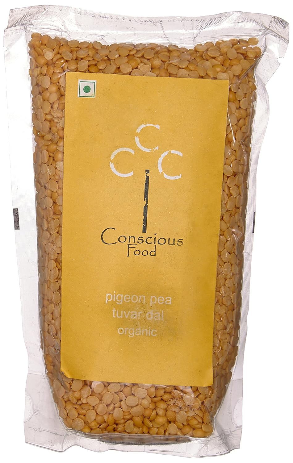Conscious Food Organic Pigeon Pea (Tuvar Dal), 500G