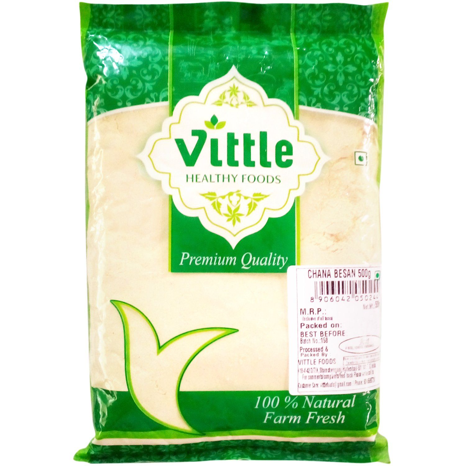 Vittle Foods Chana Besan, 500g Pouch
