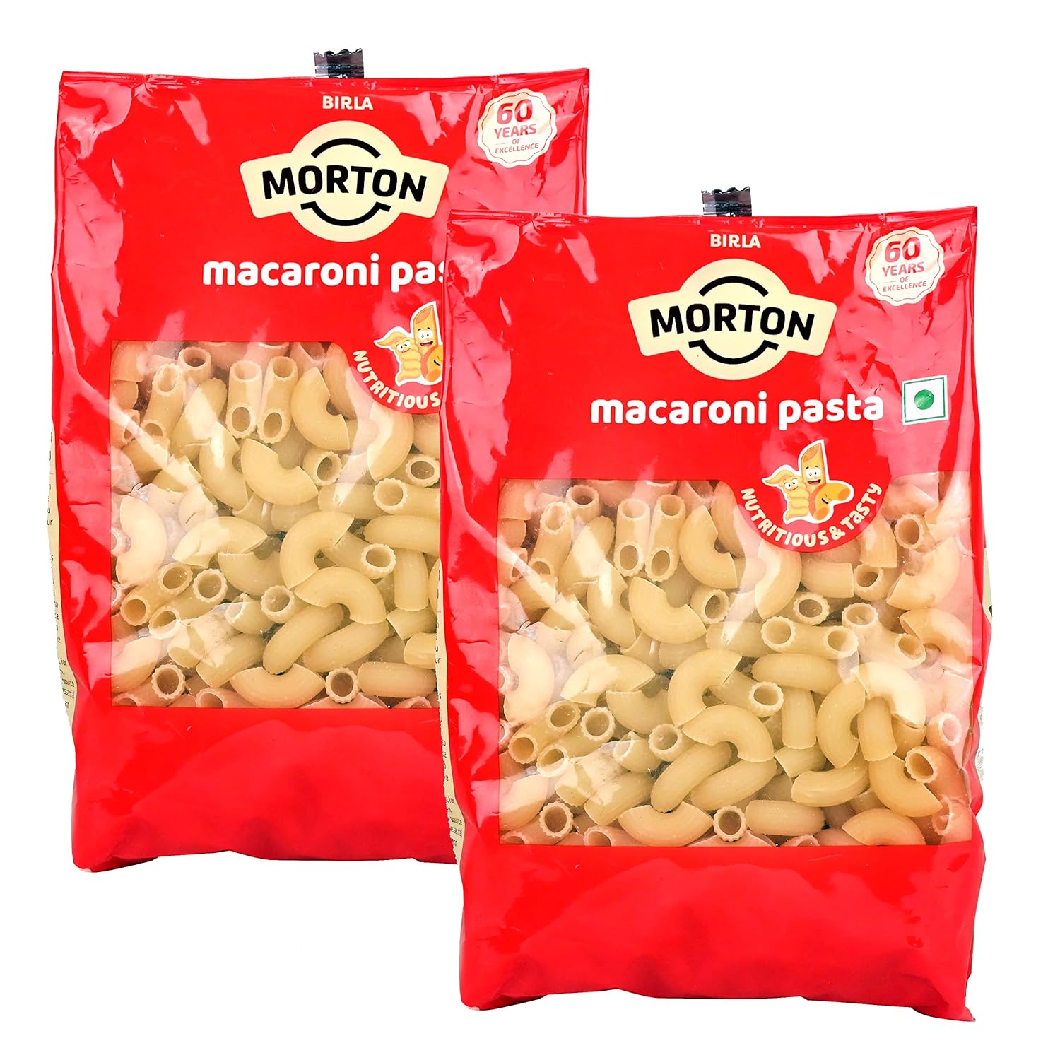 Birla Morton Macroni Pasta Pouch | Durum Wheat Pasta - 450g (Pack of 2)