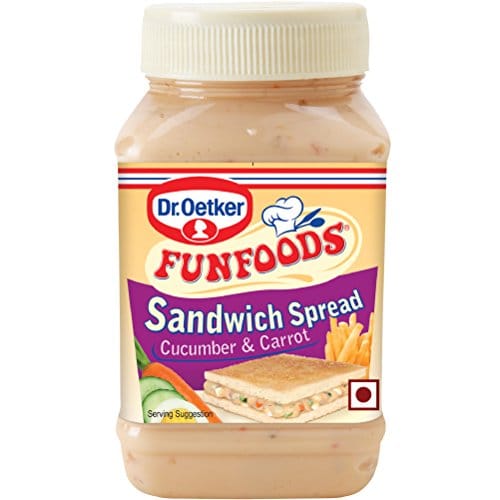 Dr. Oetker Funfoods Sandwich Spread, Cucumber And Carrot, 275G