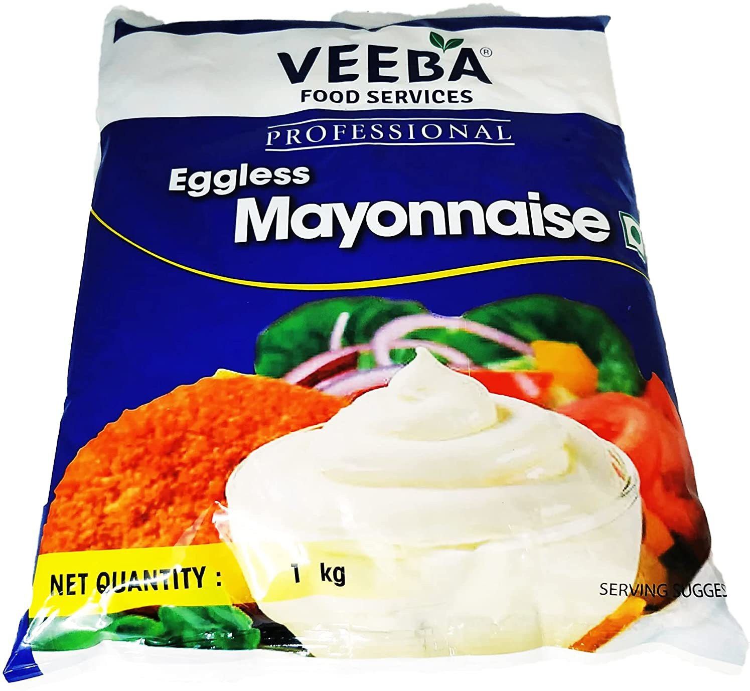 Veeba Eggless Mayonnaise (Professional) 1 Kg Sauce (1000 G)