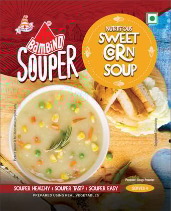 Bambino Sweet Corn Soup, 45G Pouch