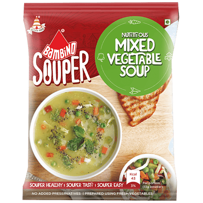 Bambino Soup Powder - Mixed Vegetable, 47 G Pouch