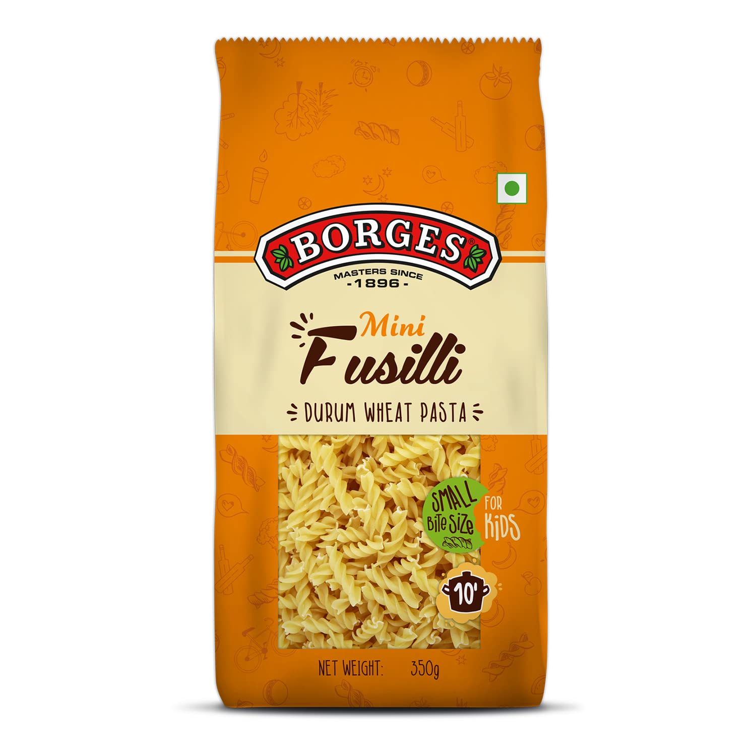 Borges Mini Fusilli Durum Wheat Pasta, 350 Grams