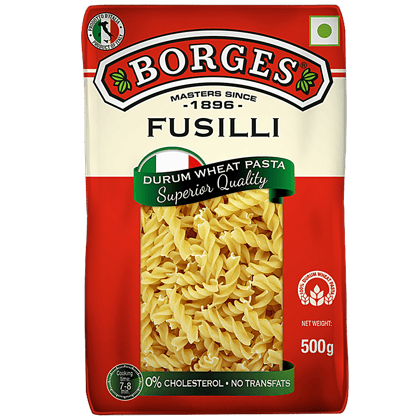 Borges Durum Wheat Pasta - Fusilli, 500 G Pouch