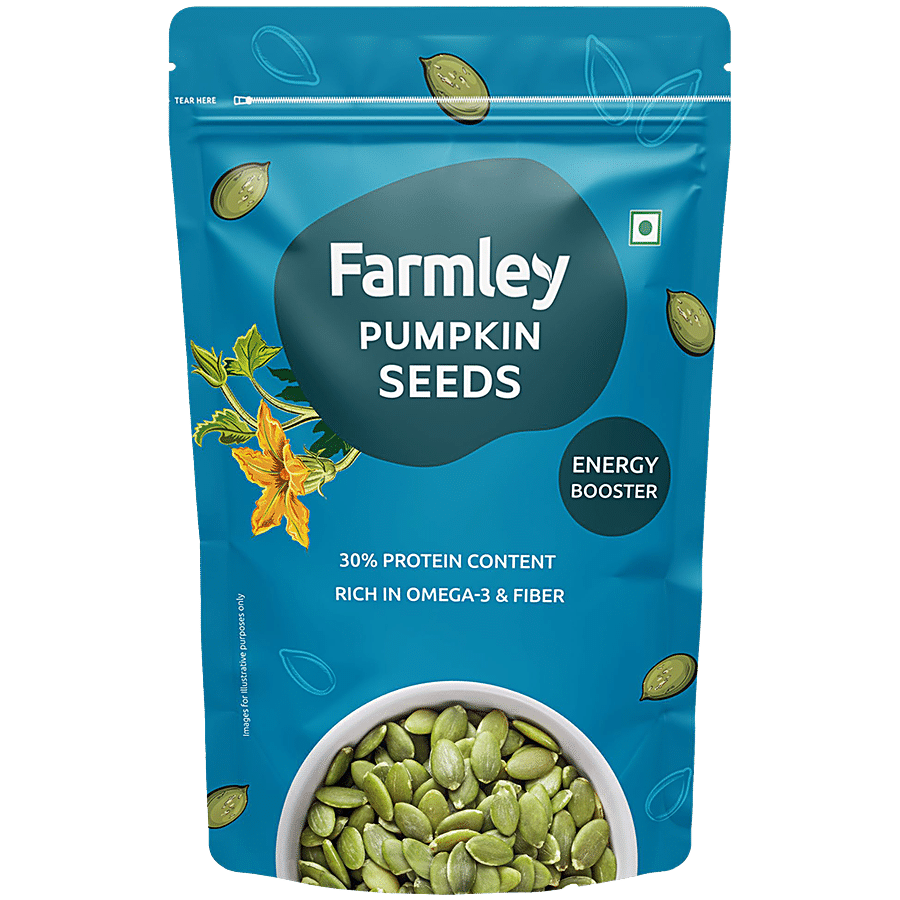 Farmley Premium Jumbo Pumpkin Seeds - Crunchy, Rich In Protein, 200 g