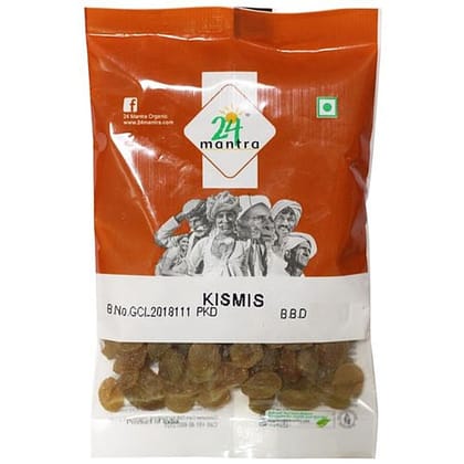 24 Mantra Organic Kismiss, 100 G Pouch