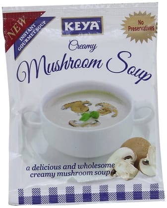 Keya Instant Soup, Creamy Mushroom, 11g (Single Serve)