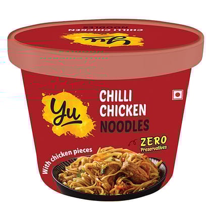 Yu Chilli Chicken Instant Cup Noodles - Zero Preservatives,, 70 G