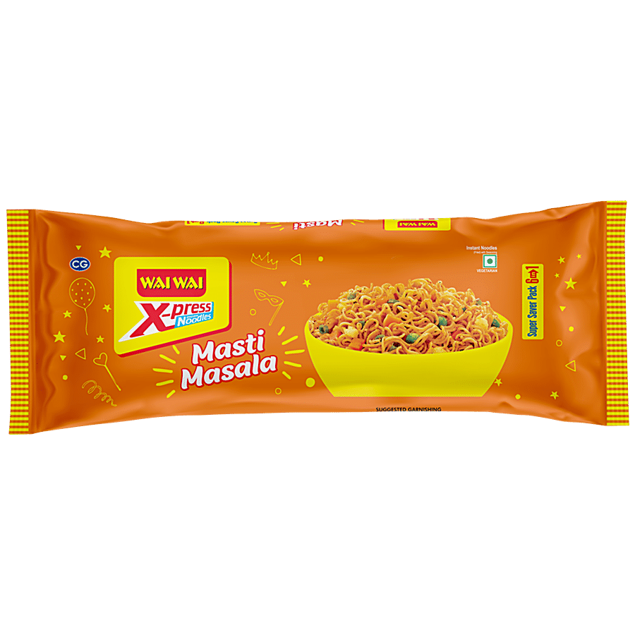 Wai Wai X-Press Noodles - Masti Masala, 6 In 1, 330 G