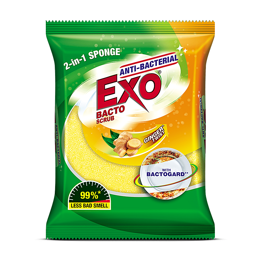 Exo Antibacterial 2-In-1 Scrubber, 25 G