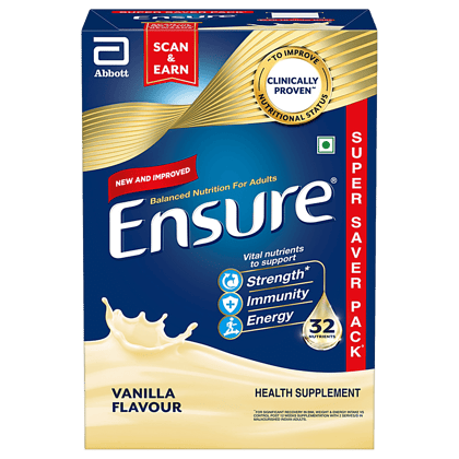 Ensure Complete Balanced Nutrition Drink - For Adults, Vanilla Flavour, 950 G