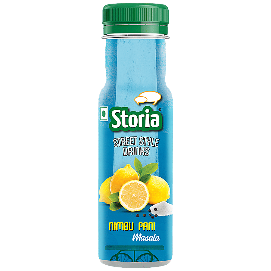 Storia Street Style Drinks - Nimbu Pani, No Preservatives, 180 Ml Pet Bottle