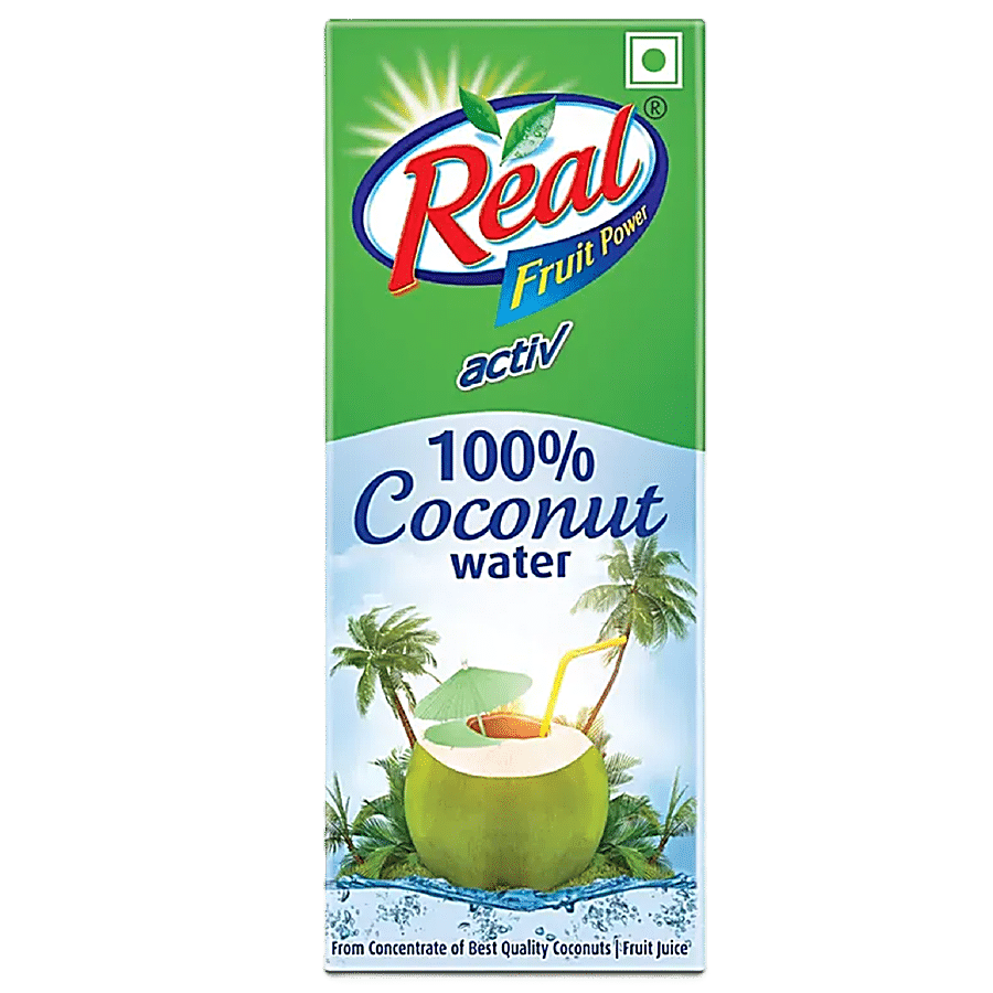 Real Activ Coconut Water/Nariyal Pani, 200 ml Tetra Pack