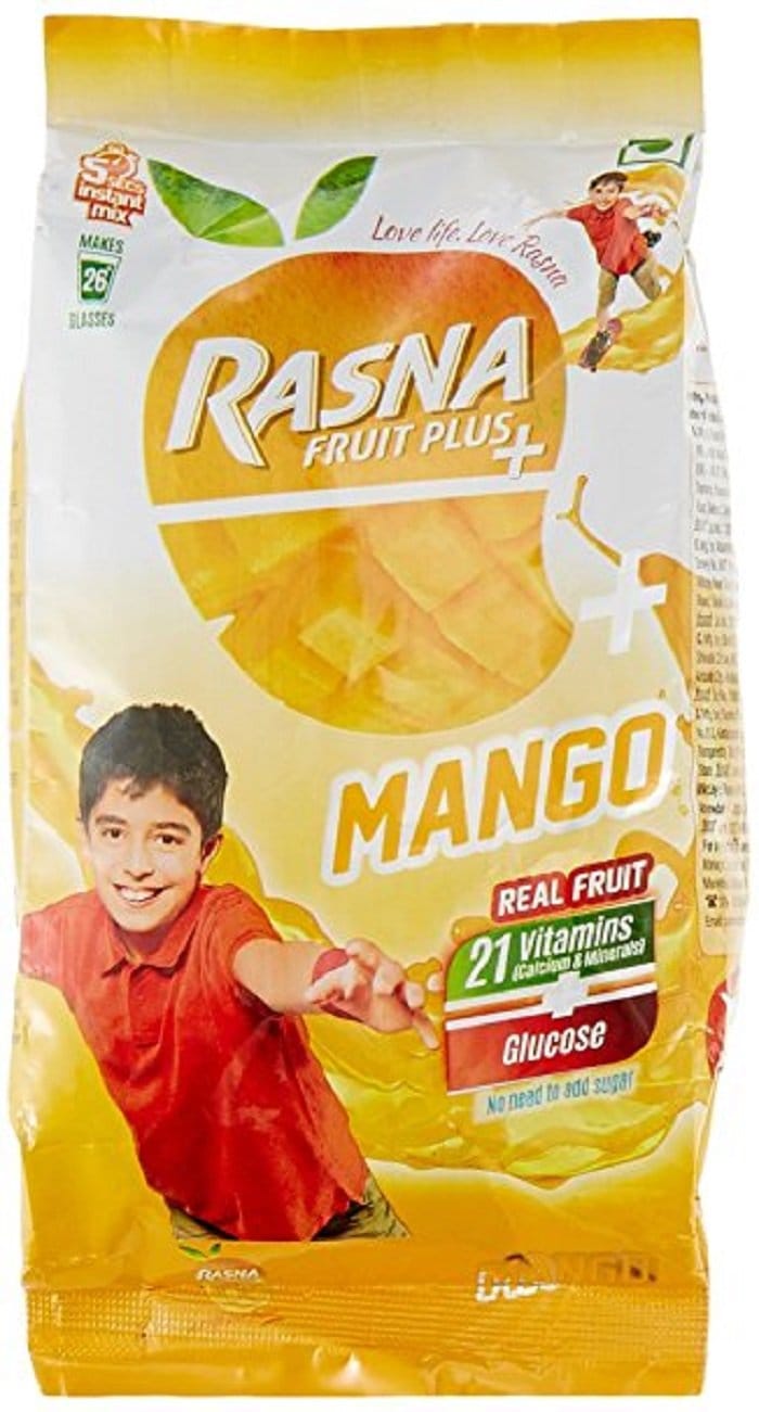 Rasna Fruit Plus Promo Pack, Mango, 500G