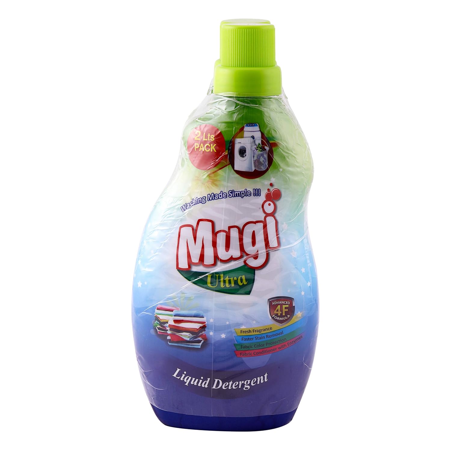 Mugi Liquid Detergent 1 Liter (Buy ONE Get ONE Free)