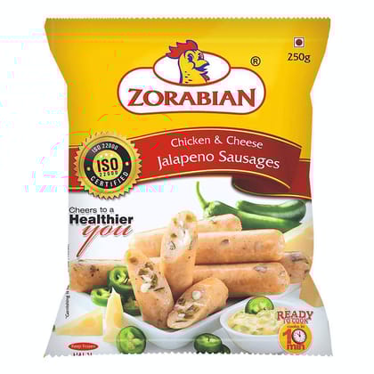 Zorabian Chicken N Cheese Jalapeno Sausage, 250 g