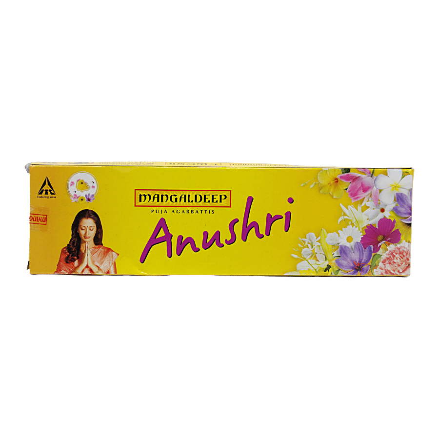 Mangaldeep Anushri Puja Agarbattis, 60 Sticks Carton
