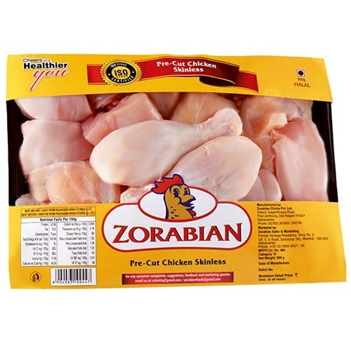 Zorabian Pre Cut Chicken Skinless, 500G