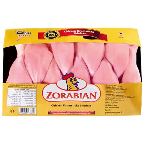 Zorabian Chicken Drumsticks Skinless, 500G