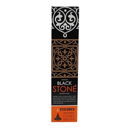 Darshan Black Stone Incense Sticks - 90 G