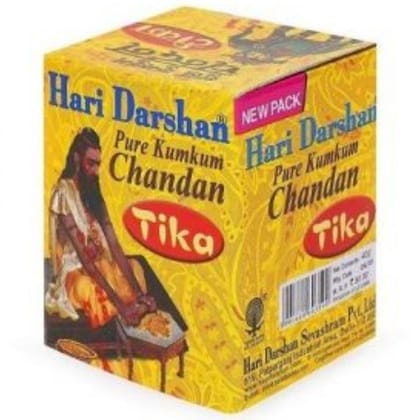 Hari Darshan Pure Kumkum Chandan Tika, 80 gm