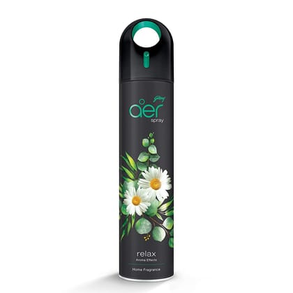 Godrej Aer Spray, Premium Air Freshener For Home & Office - Relax | Long-Lasting Fragrance (270 Ml)