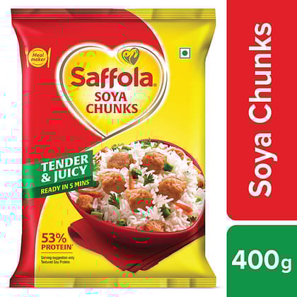 Saffola Mealmaker - Soya Chunks, 400 G No