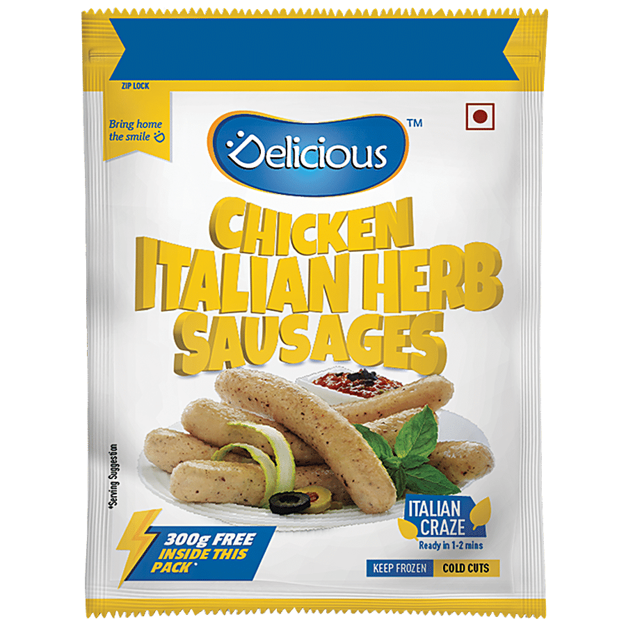 Delicious Chicken Sausages - Italian Herb, 300 G