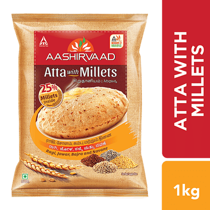 Aashirvaad Atta With Millets, 1 Kg
